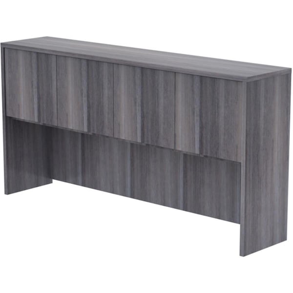 Lorell Weathered Charcoal Laminate DeskingCharcoal Gray 72 x 15 x 36 in. LLR69557 - main